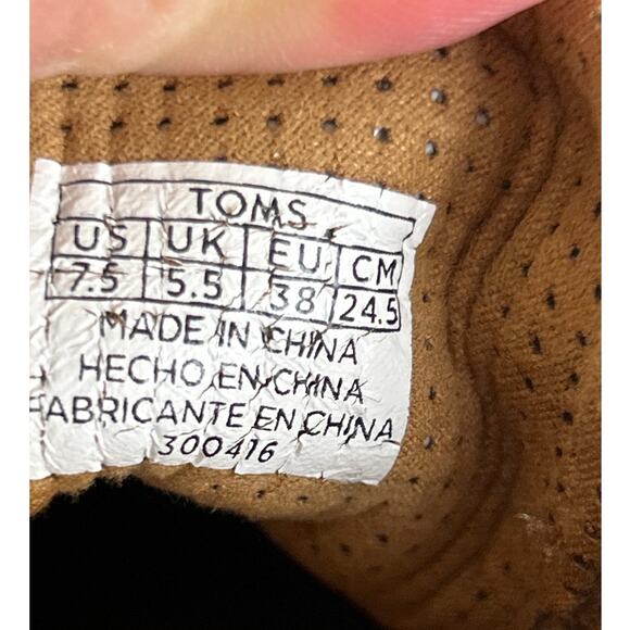 TOMS Women’s 7.5 Lunata Tan Suede Lace-Up Ankle Heeled Booties - Picture 8 of 8